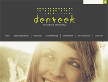 Tablet Screenshot of denteek.com